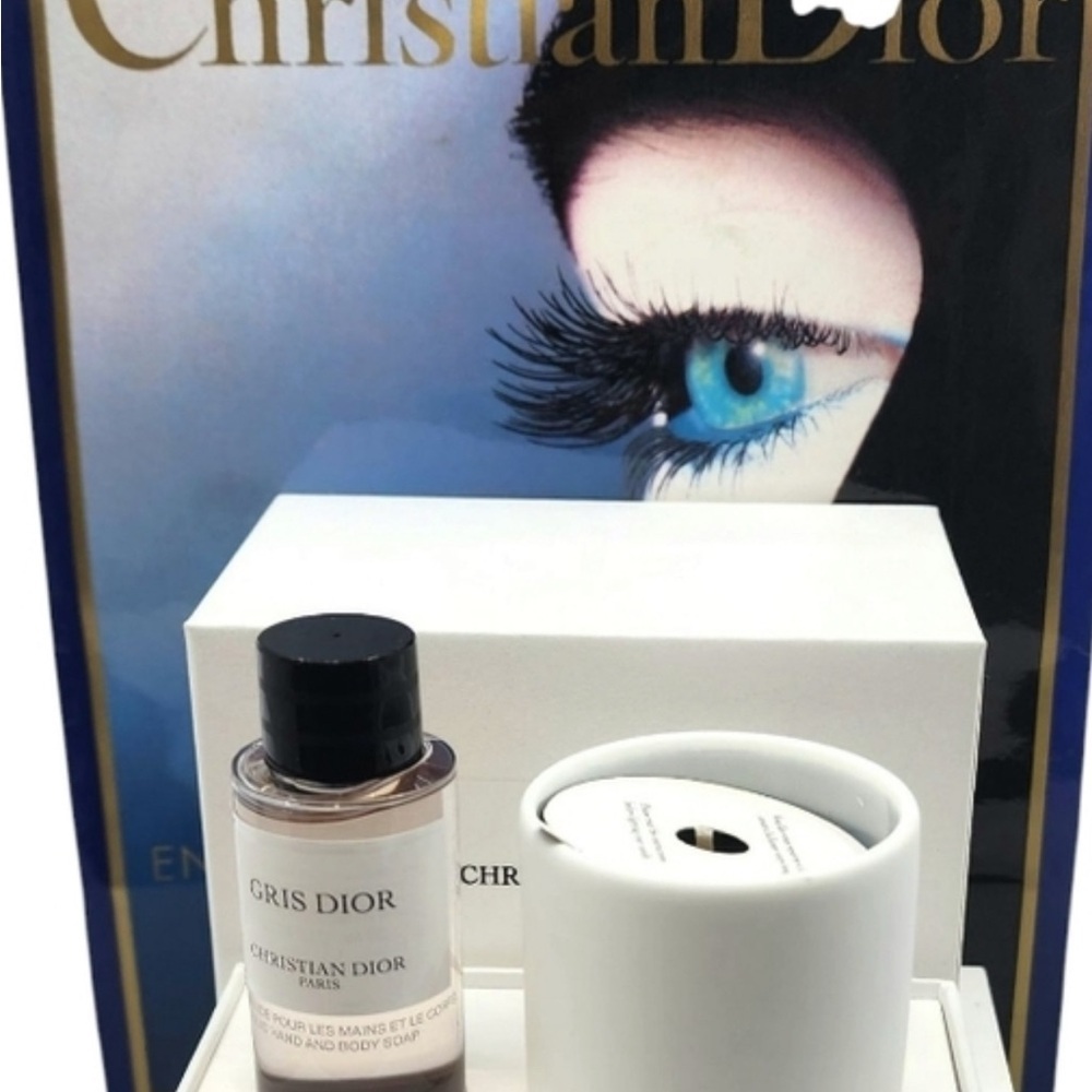 Dior mini set candle and shower gel (hand & body soap)in Box new travel size
